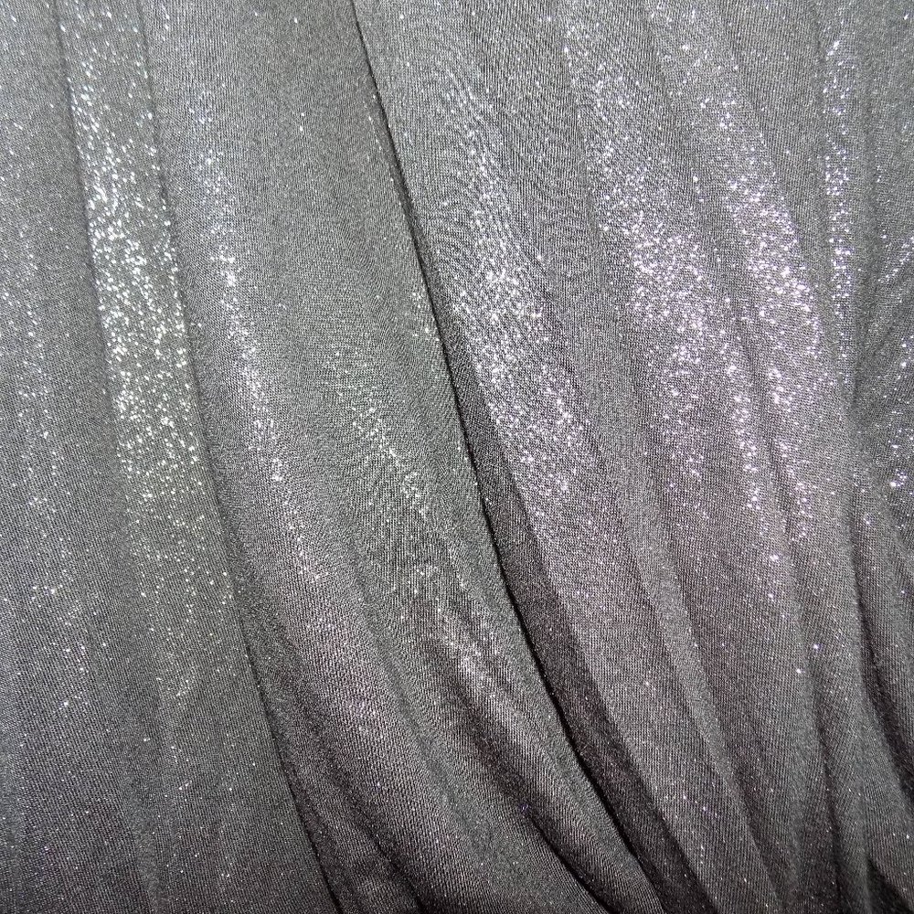 Jennifer Lopez Black Sparkle Sag Blouse Size Small - Picture 3 of 5